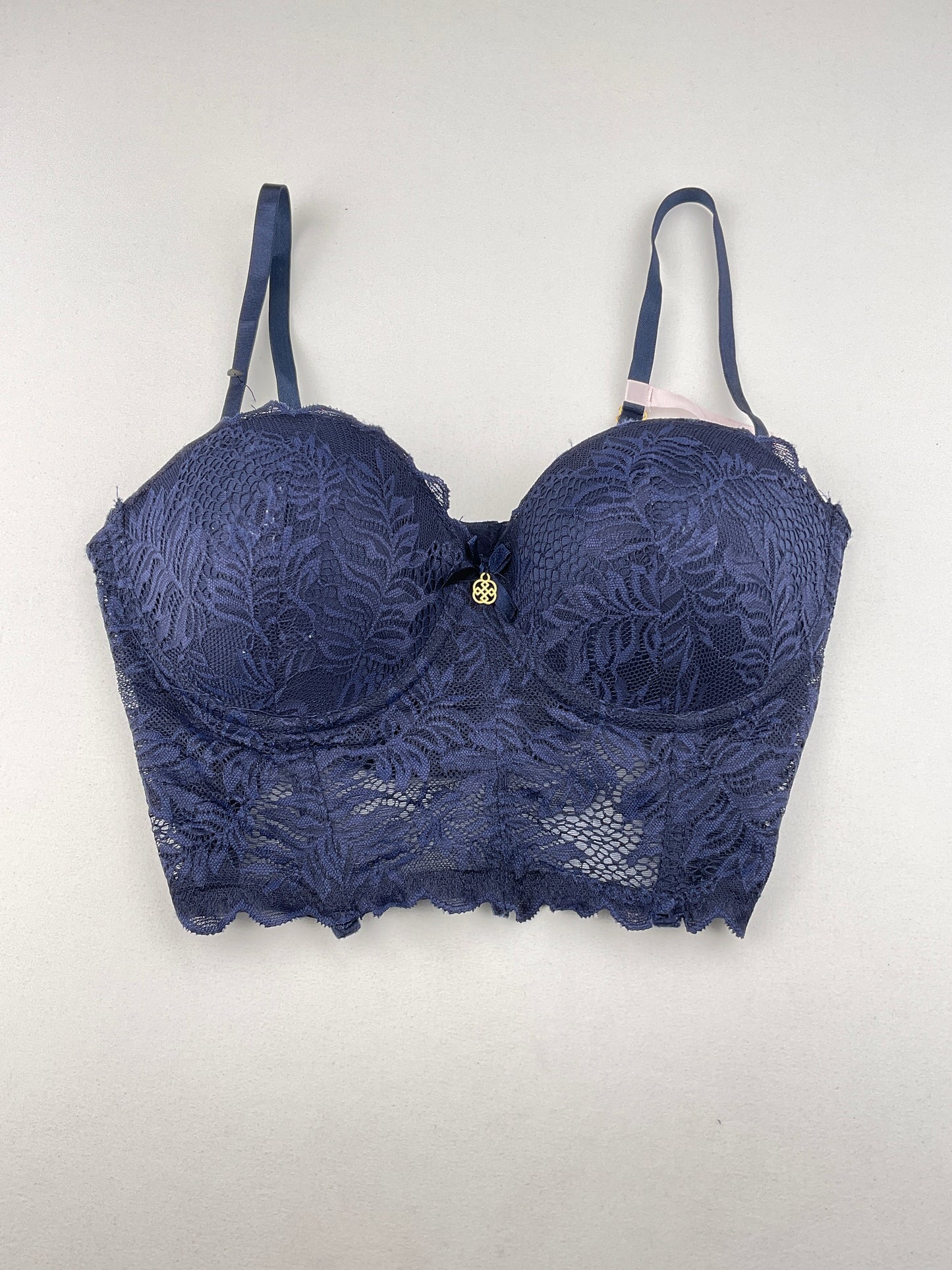 Blusita Azul marino Floral Daisy Fuentes