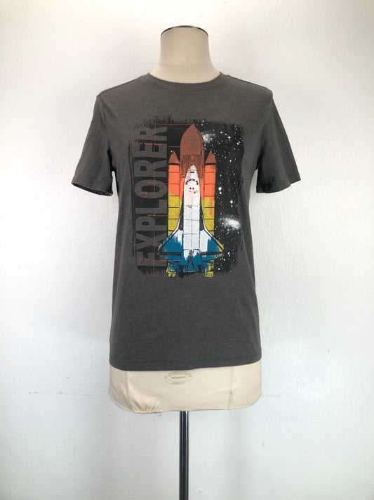Camiseta  Gris Cat Back
