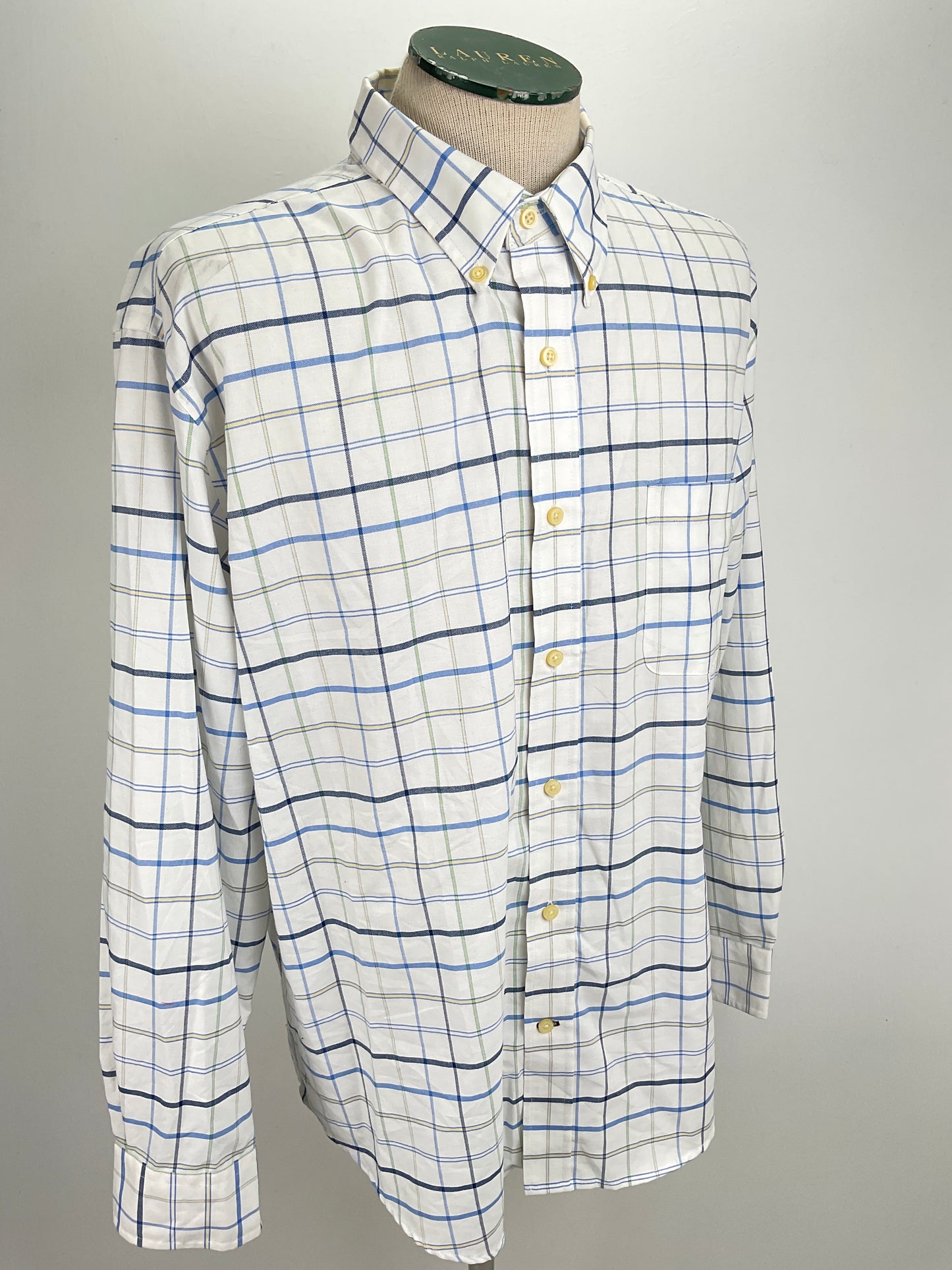 Camisa Blanco de Cuadro St .John’s Bay