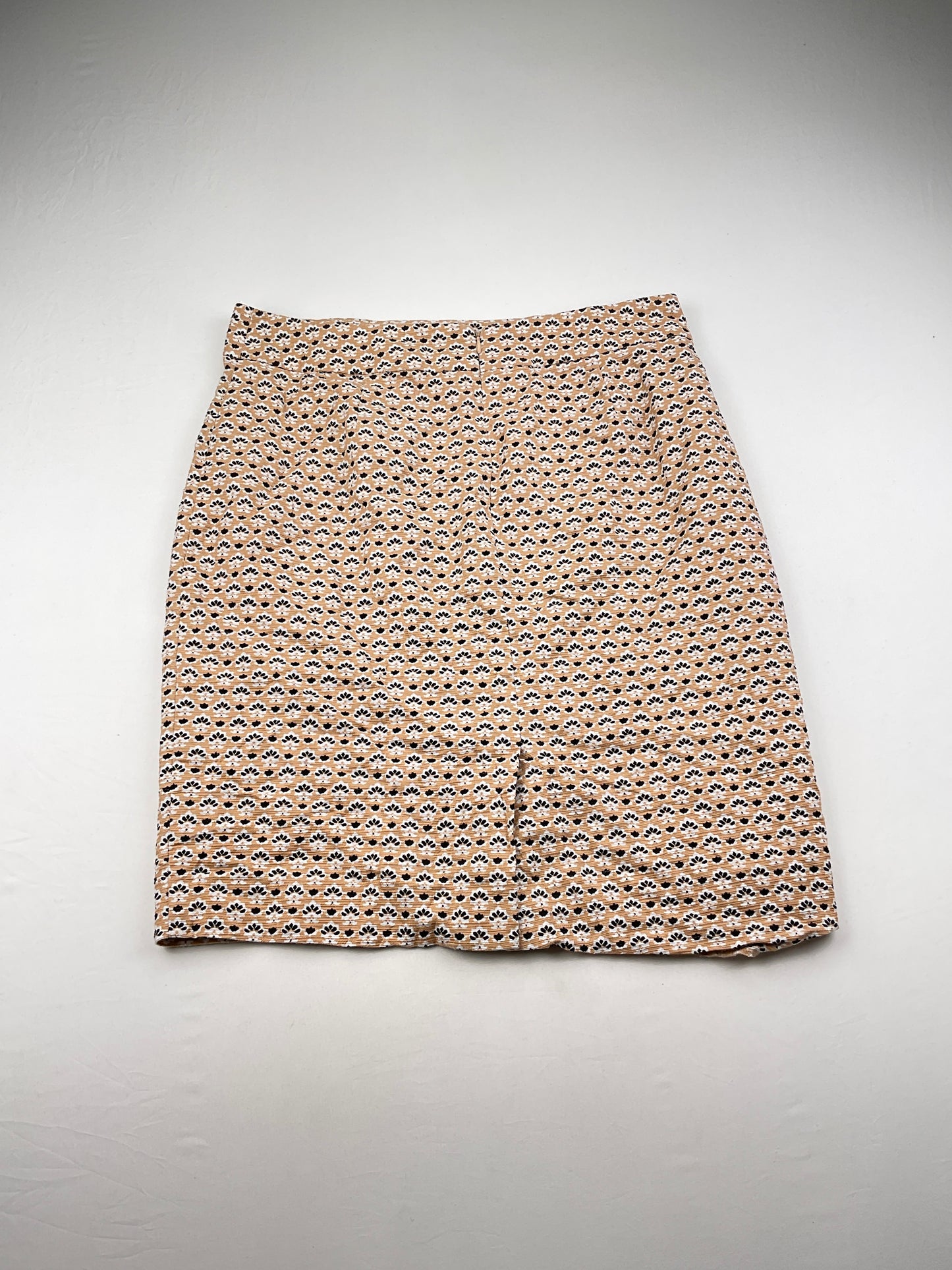 Falda Crema Floral Ann Taylor