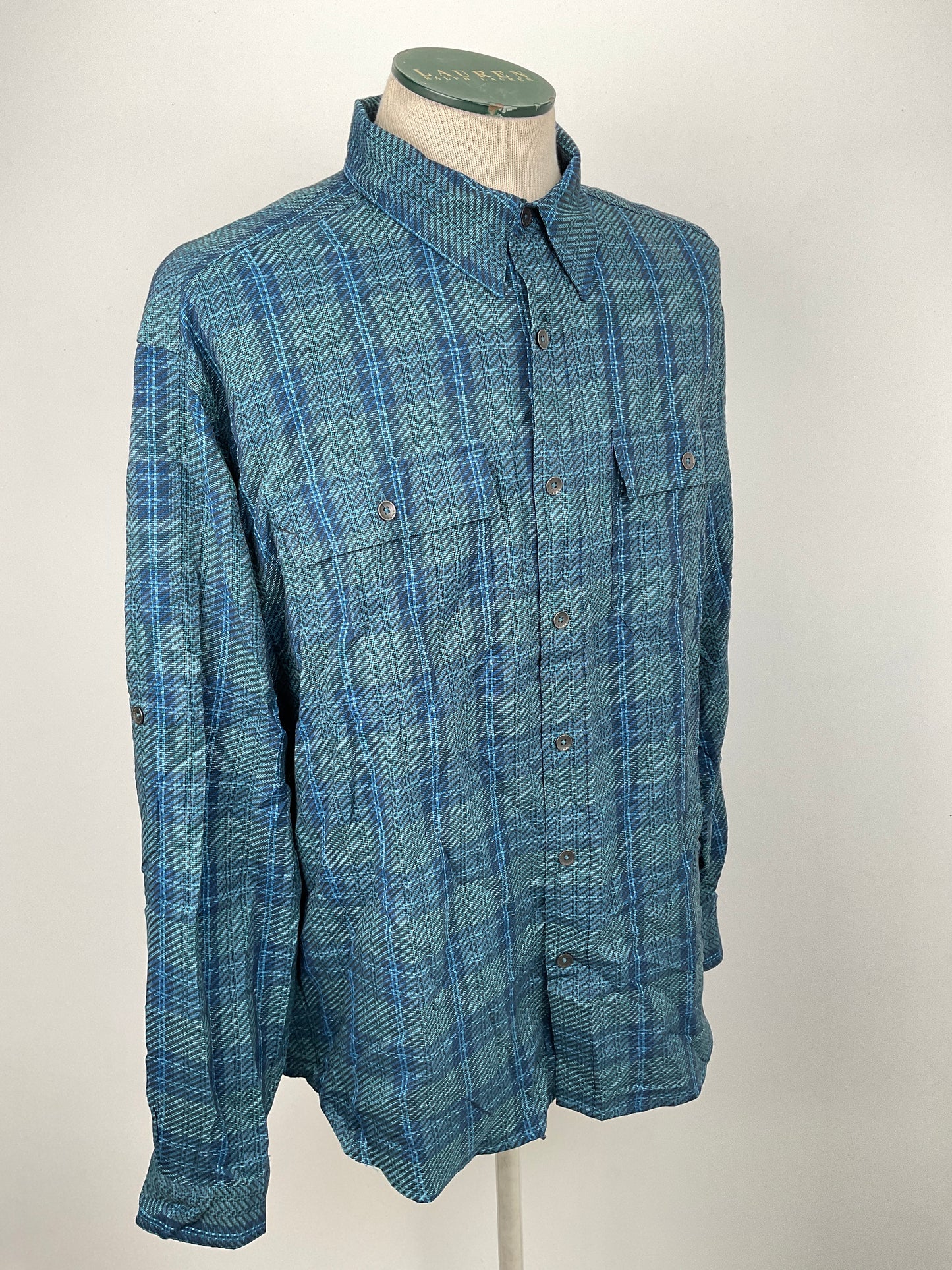 Camisa Azul de Cuadro Royal Robbins