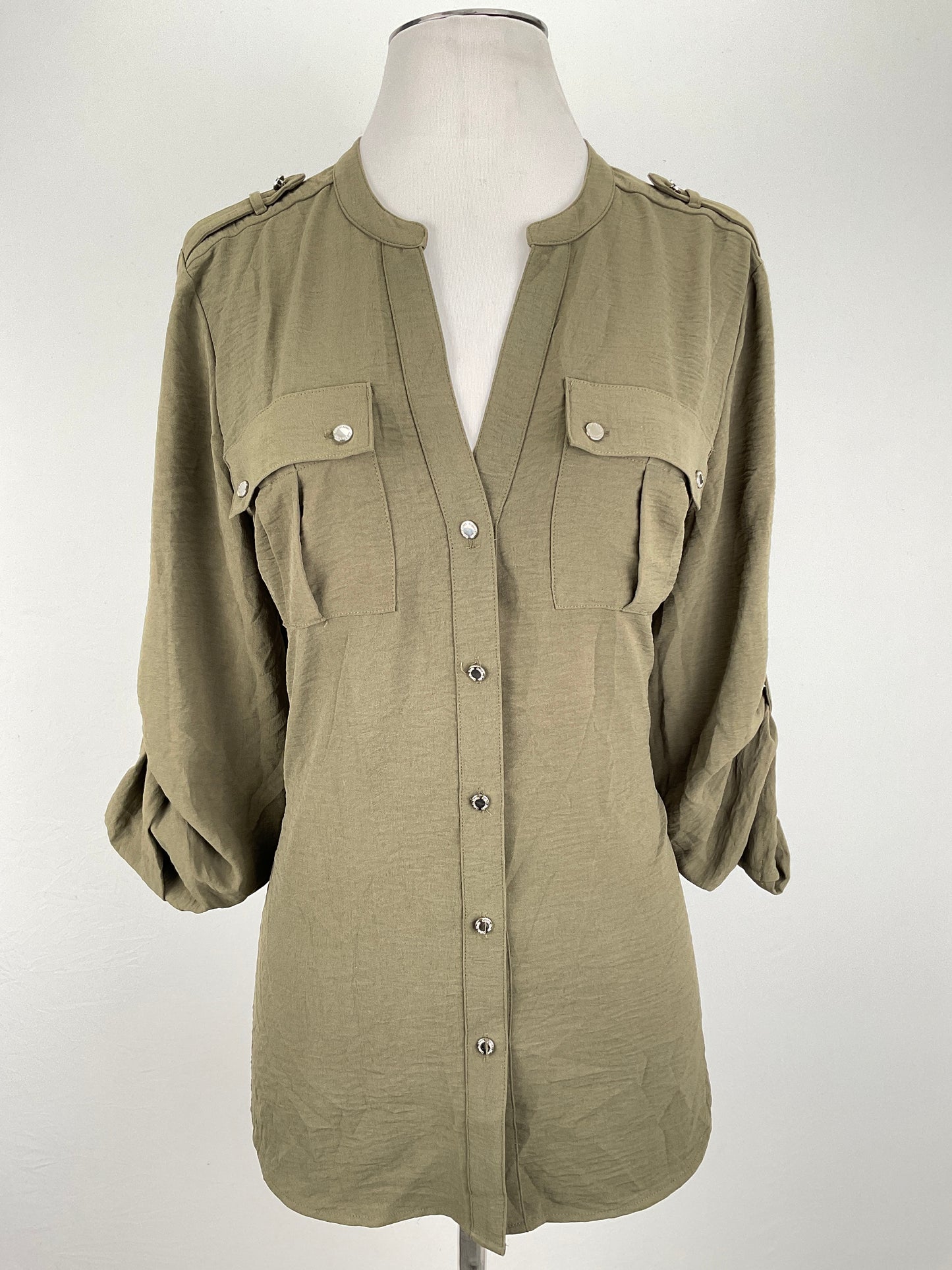Blusa Verde militar Calvin Klein