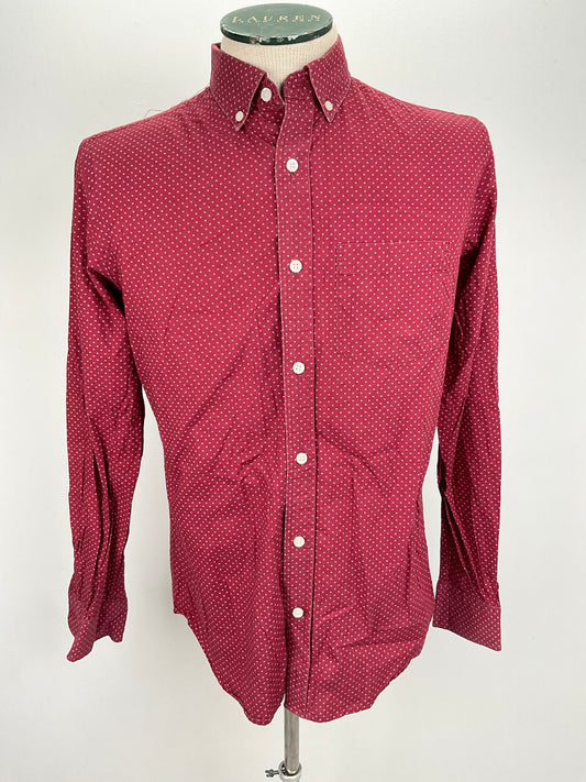 Camisa Rojo vino de Lunares Old Navy