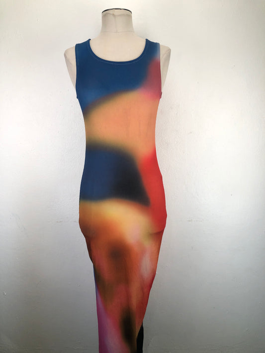 Vestido Multicolor Micas