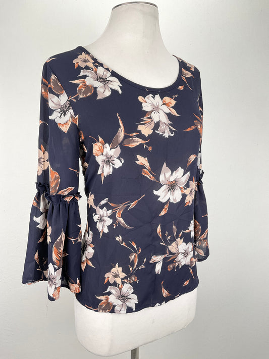 Blusa Azul marino Floral Sienna Sky