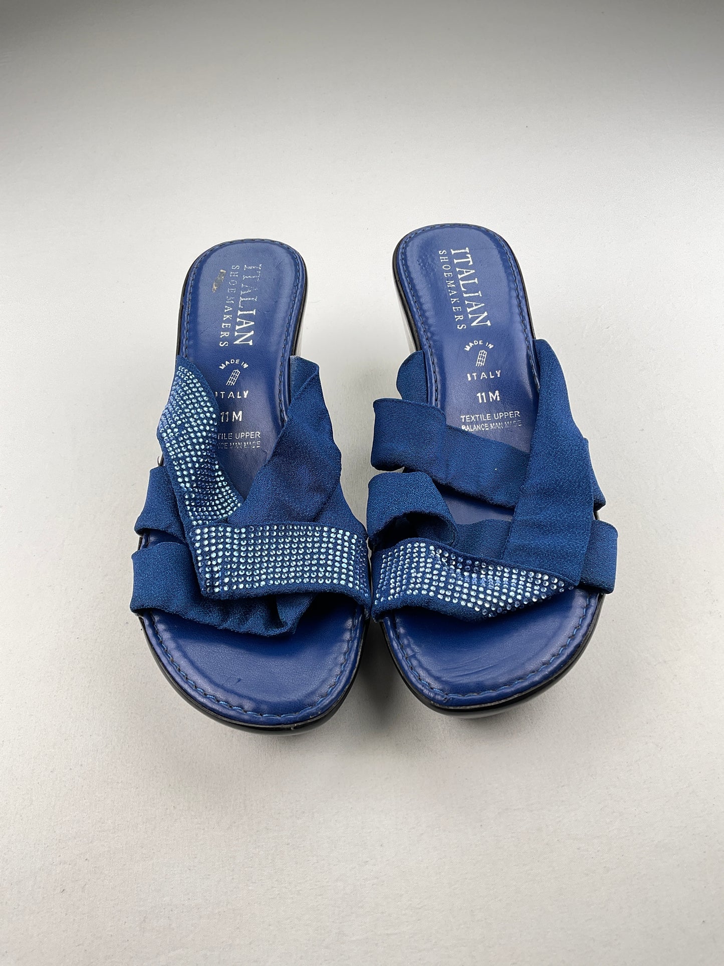 Zapatilla Azul Plataforma Italian