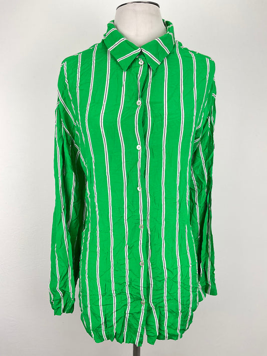 Camisa Verde de Rayas Hm