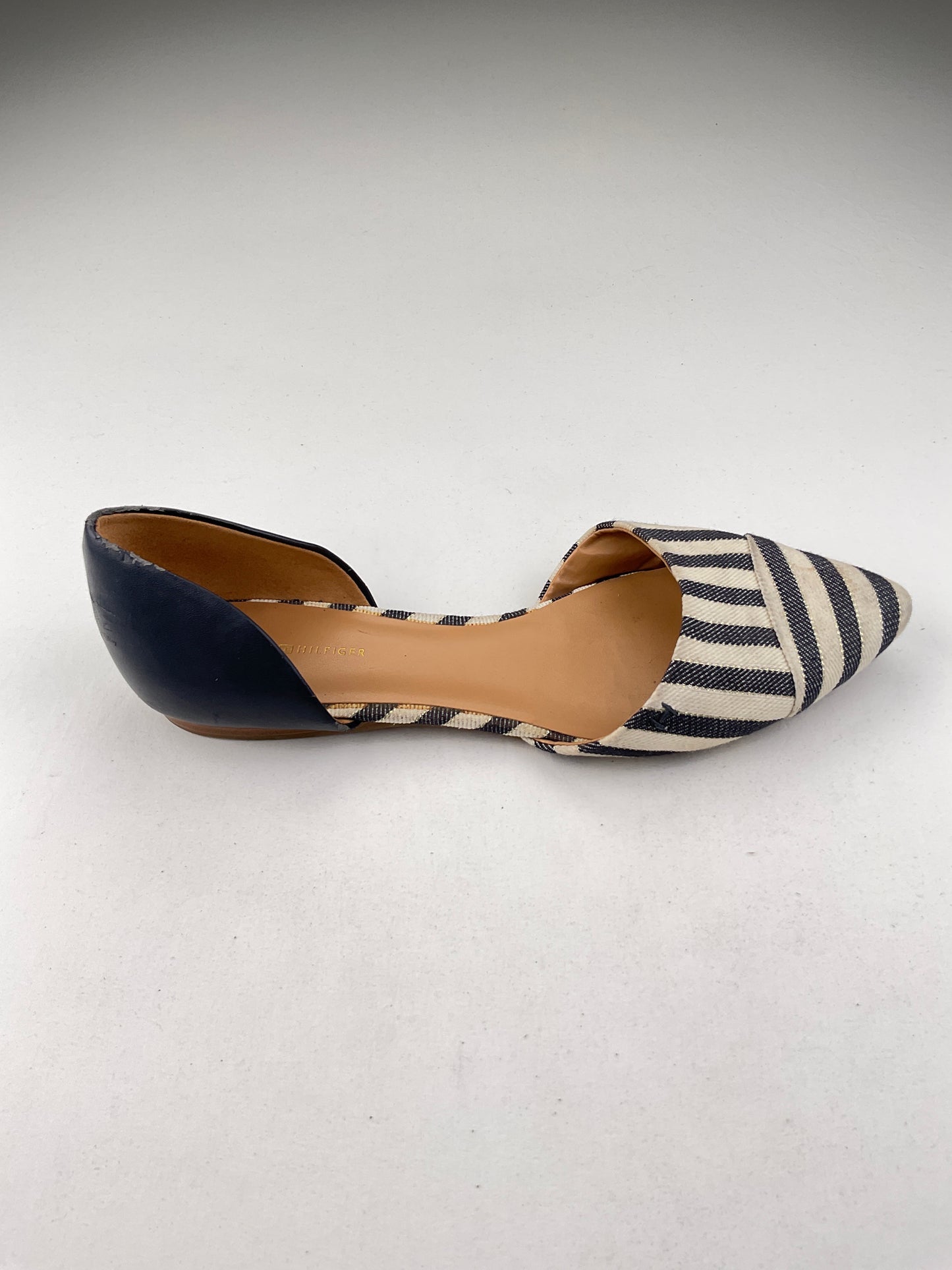 Zapatilla Crema de Rayas Tommy Hilfiger
