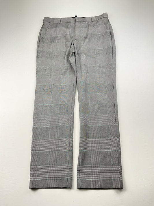 Pantalon de Vestir Gris  Cuadro Banana Republic