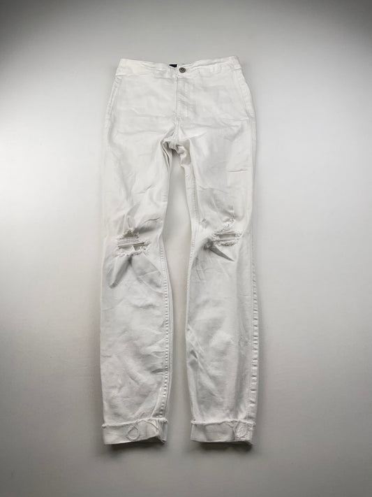 Pantalón Jeans Blanco Hollister
