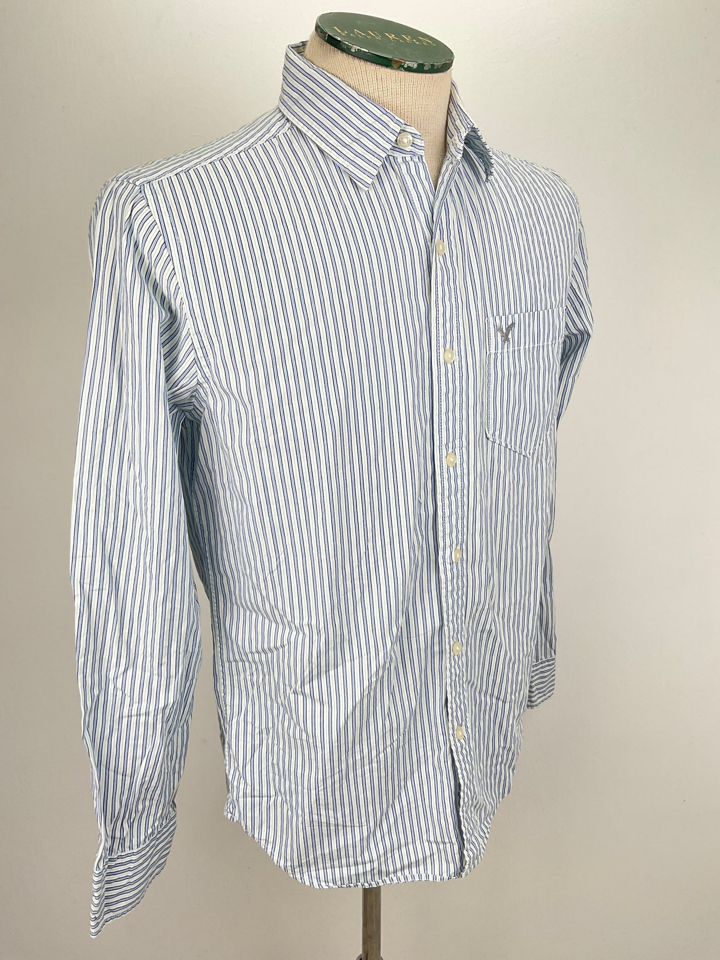 Camisa Azul claro de Rayas American Aegle