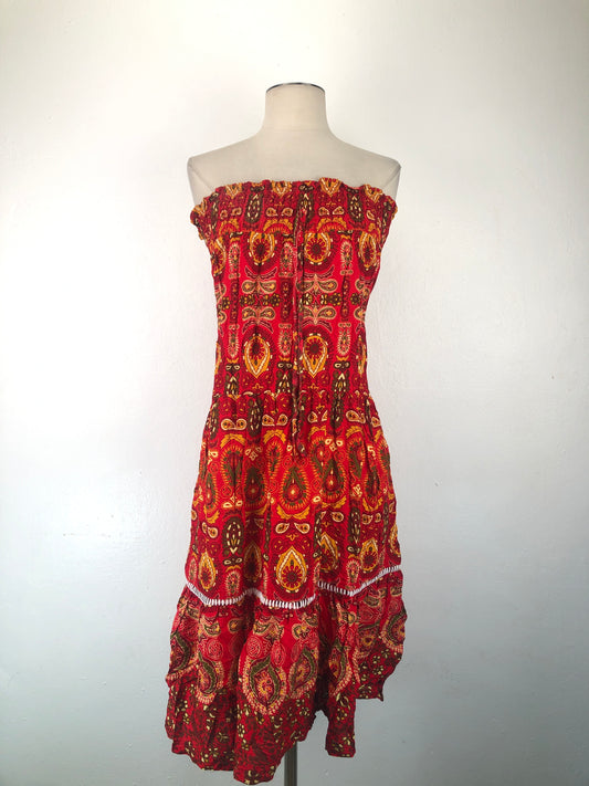 952547Vestido Multicolor Floral Ladies