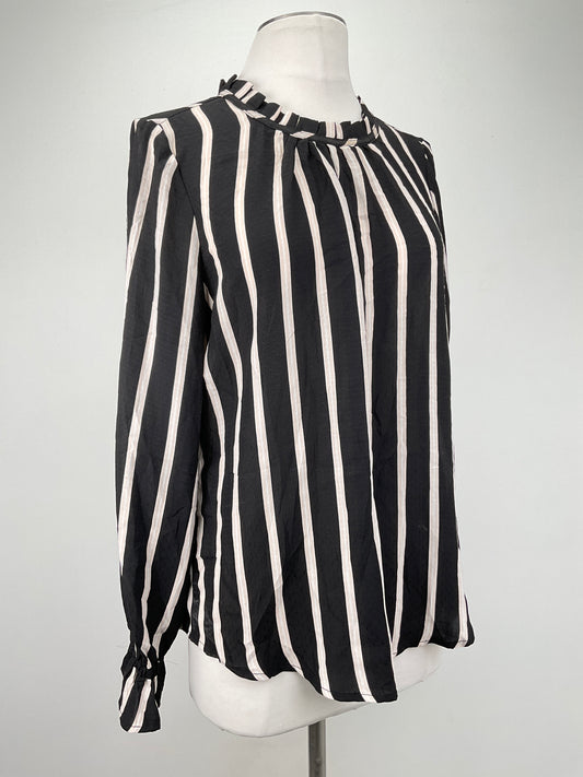 Blusa Negro de Rayas Adrianna Papell