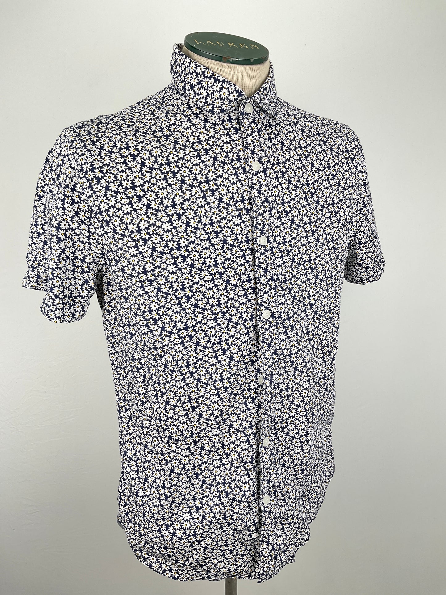 Camisa Azul marino Floral Express