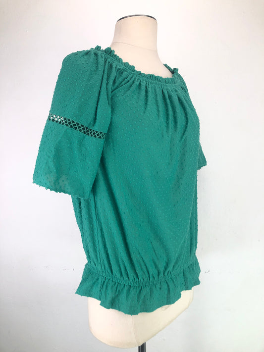 Blusa Verde de Lunares  Collection