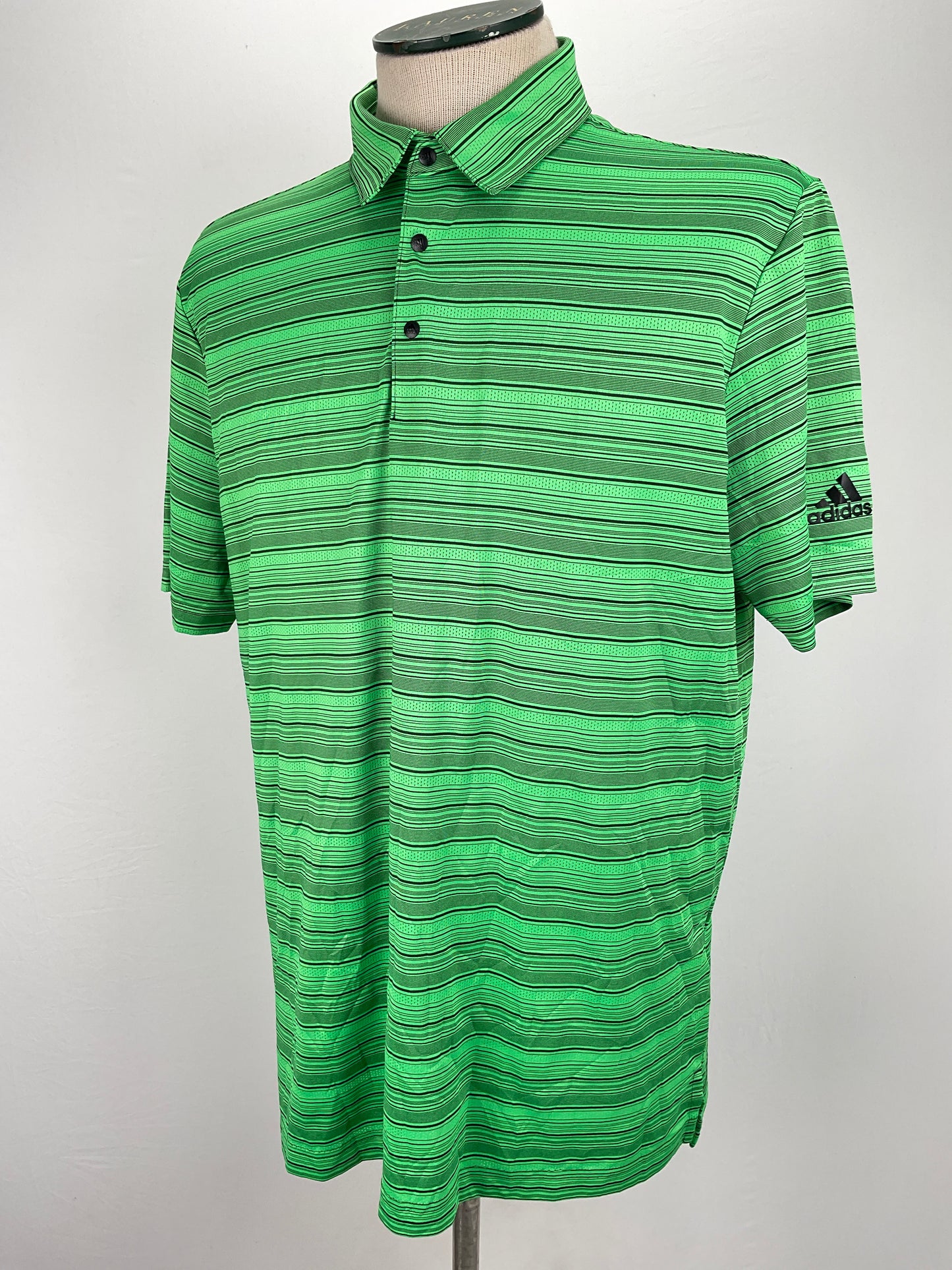 Camiseta Verde de Rayas Deportivo Adidas