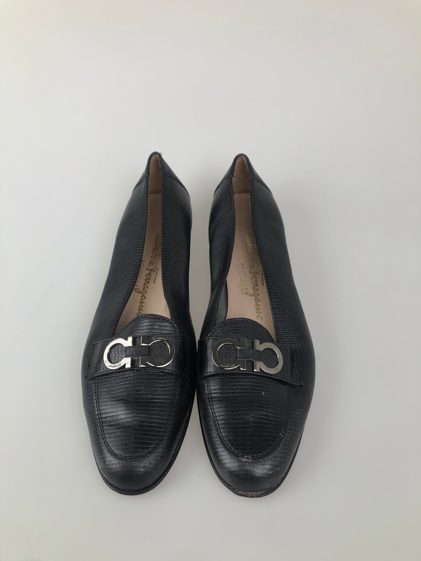 Zapatos Negro Salvadore Ferragams