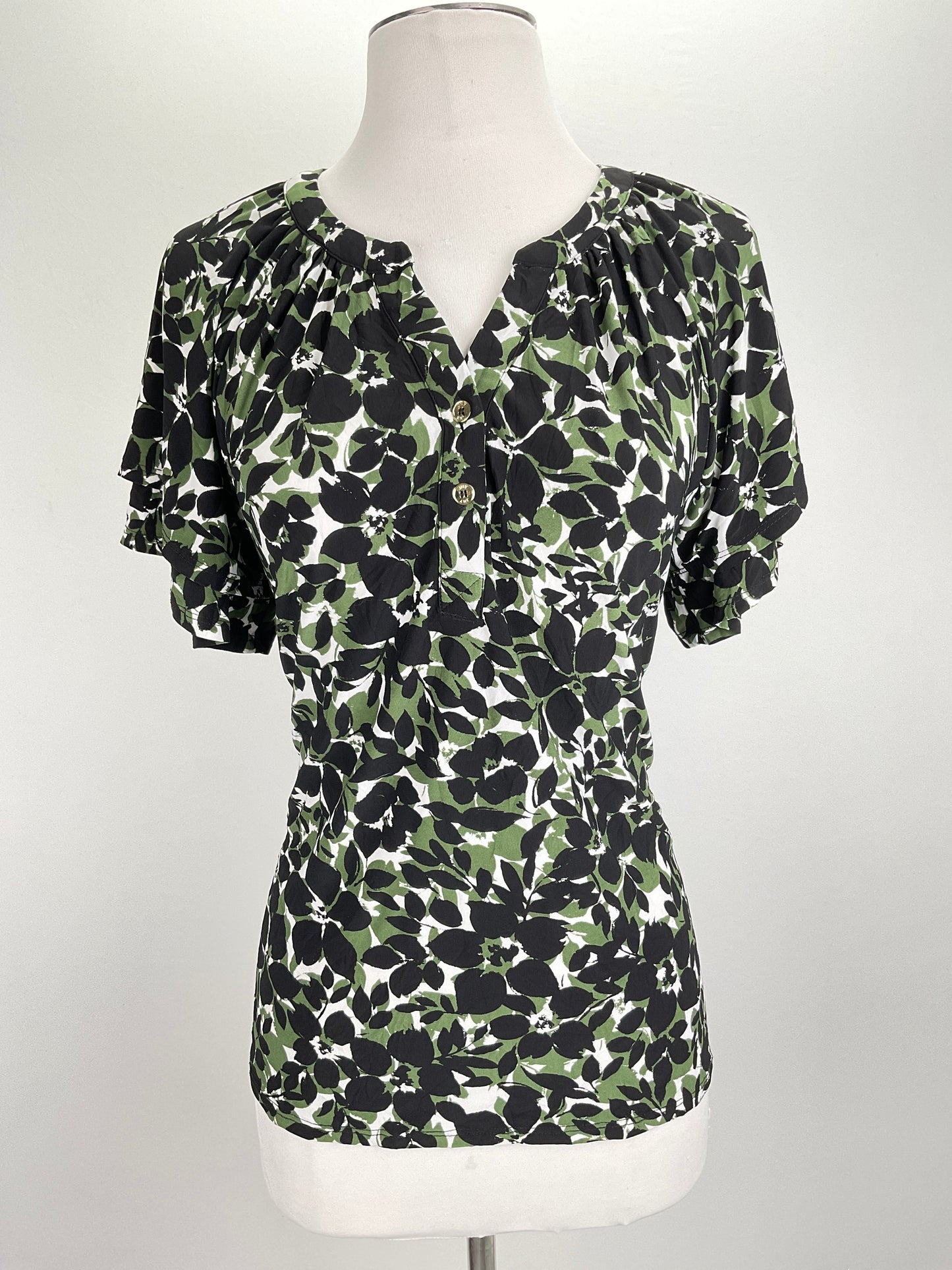 Blusa Verde Floral Variangis