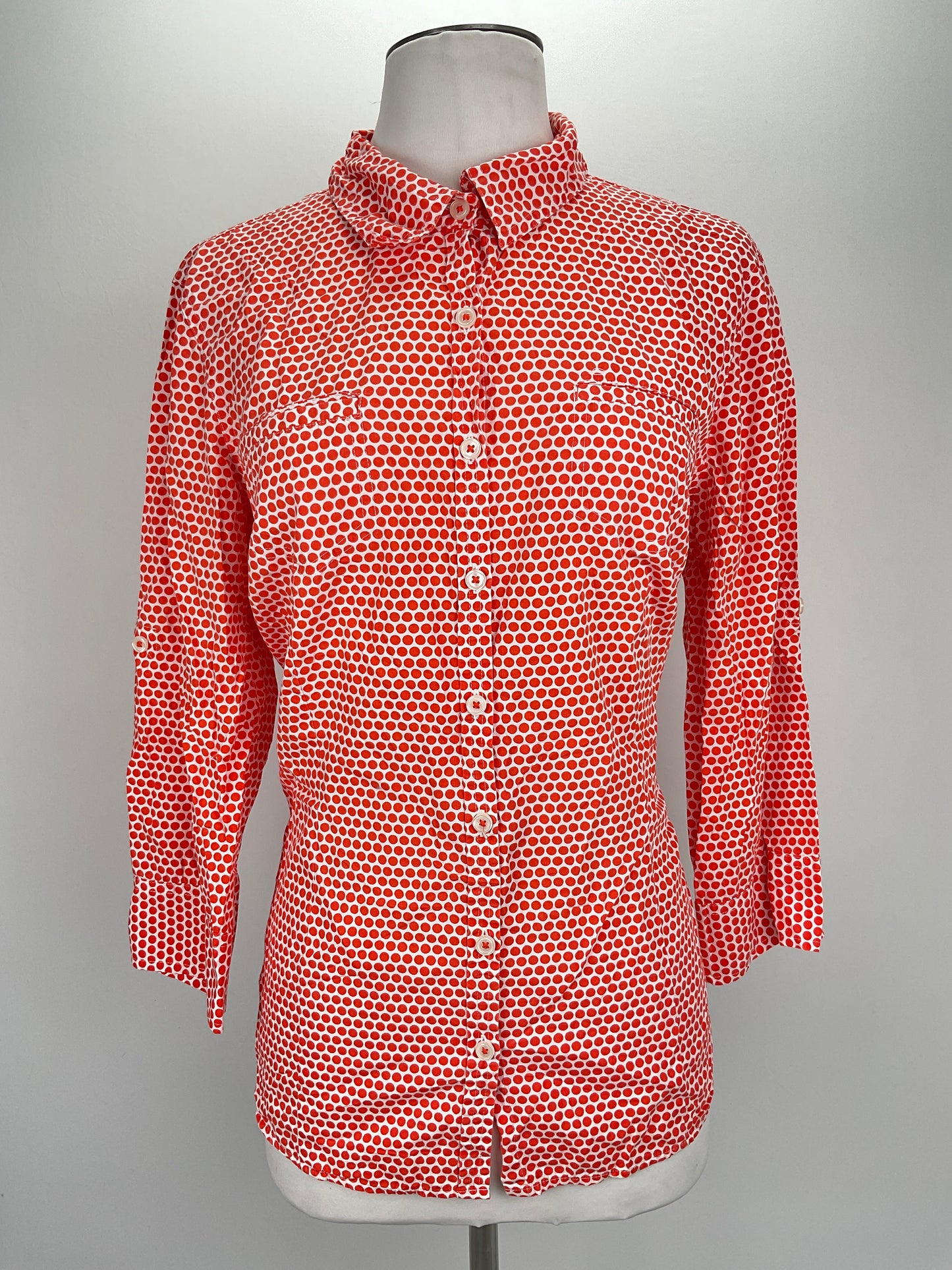 Camisa Naranja de Lunares Van Heusen