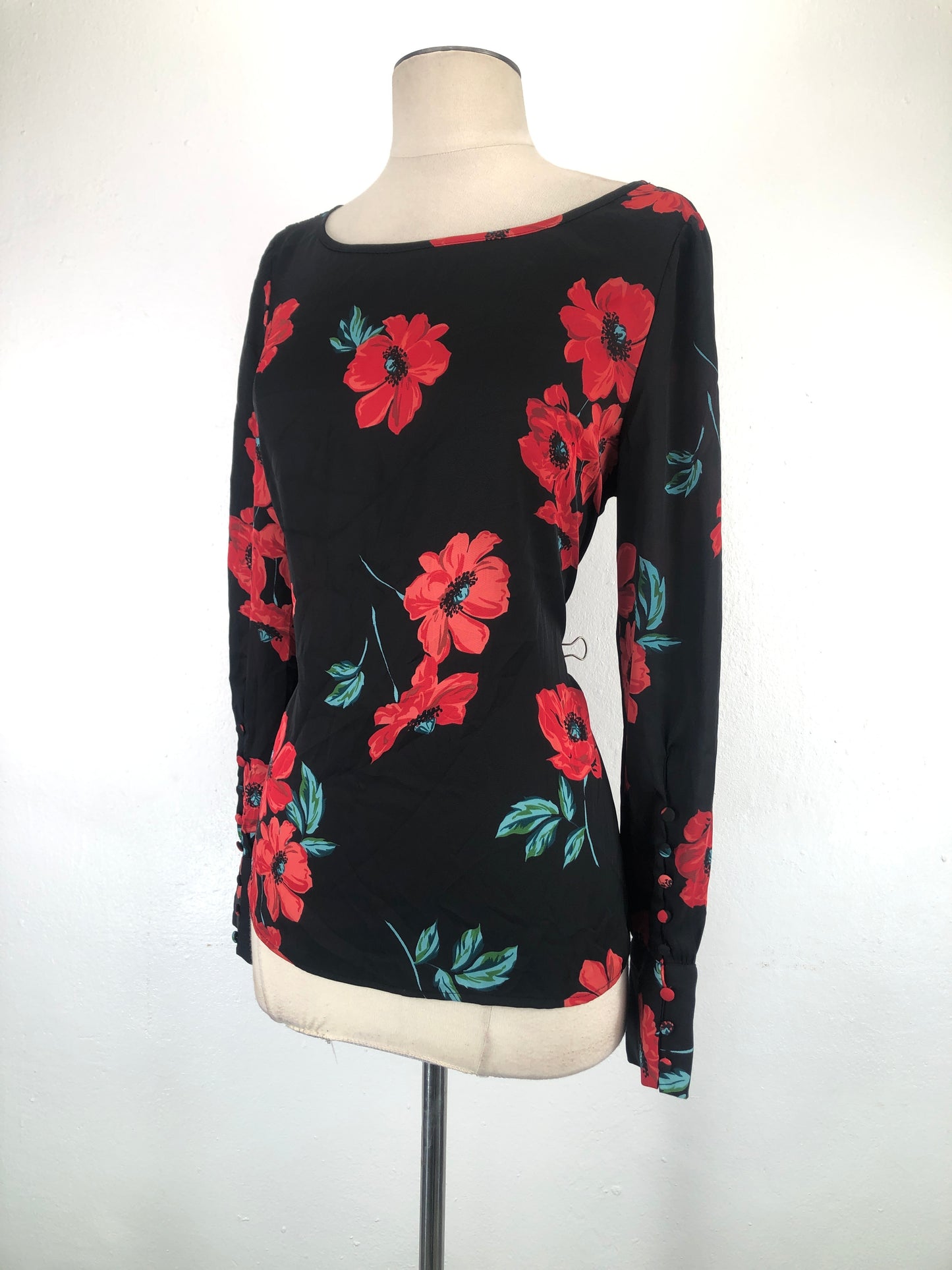 Blusa Negro de Flores Express