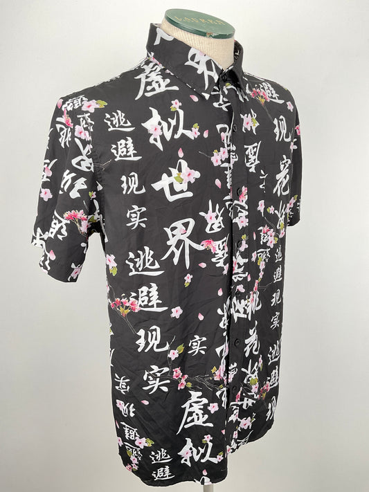 Camisa Negro Floral Just Sttitrade