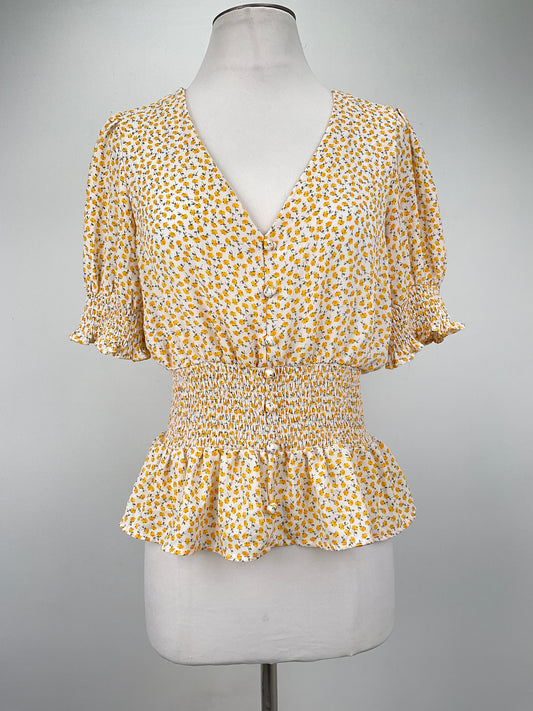 Blusa Crema Floral Sienna Sky