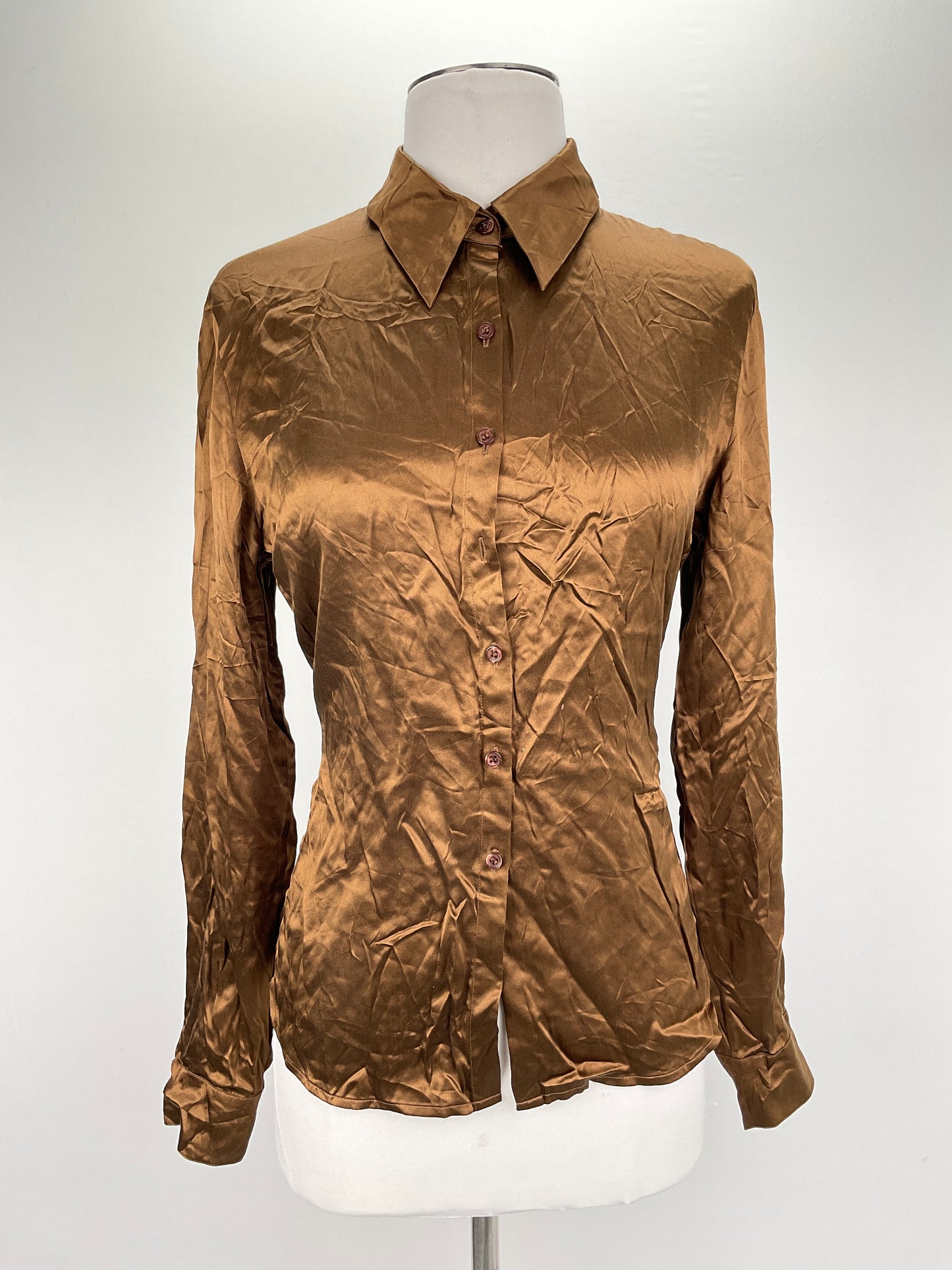 Camisa Marron Casual Corner