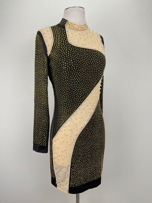 Vestido Negro de Brillo Variangis