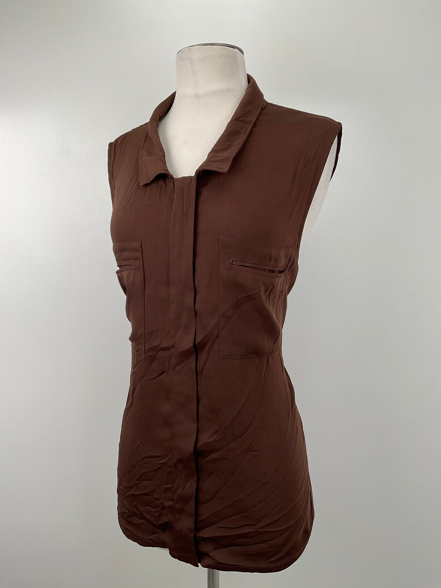 Camisa Marron Liz Claiborne