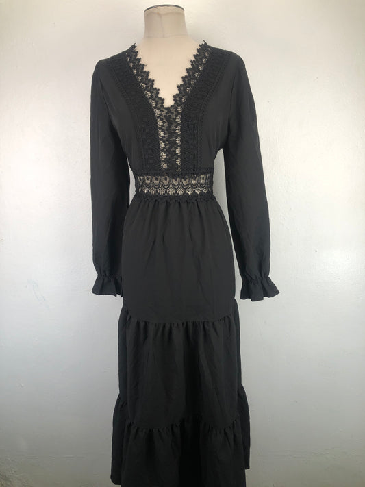 Vestido Negro Variangis