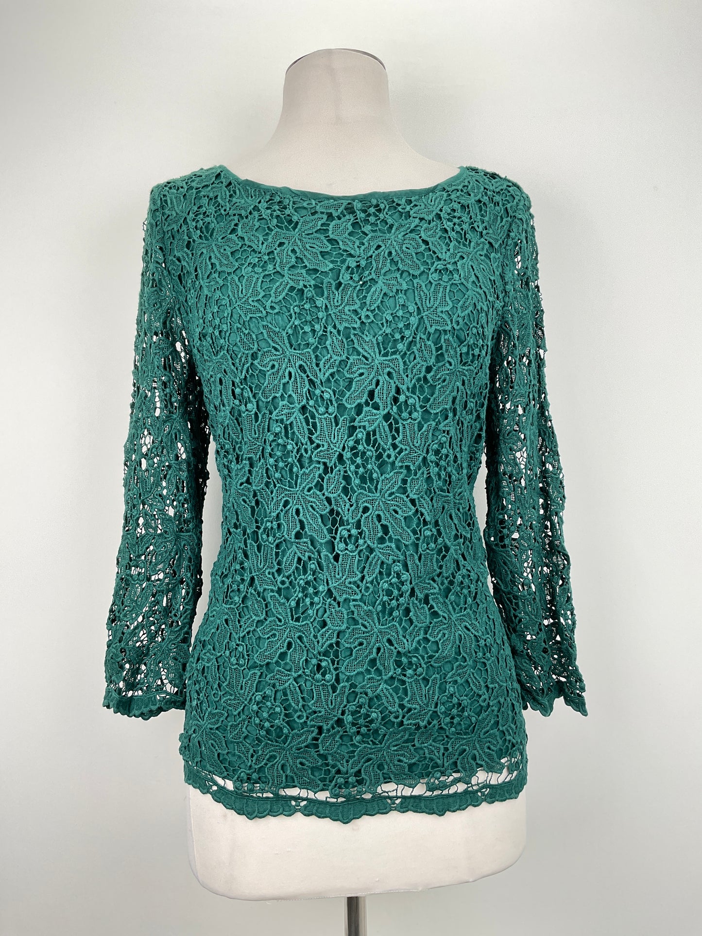 Blusa Verde Floral Talbots