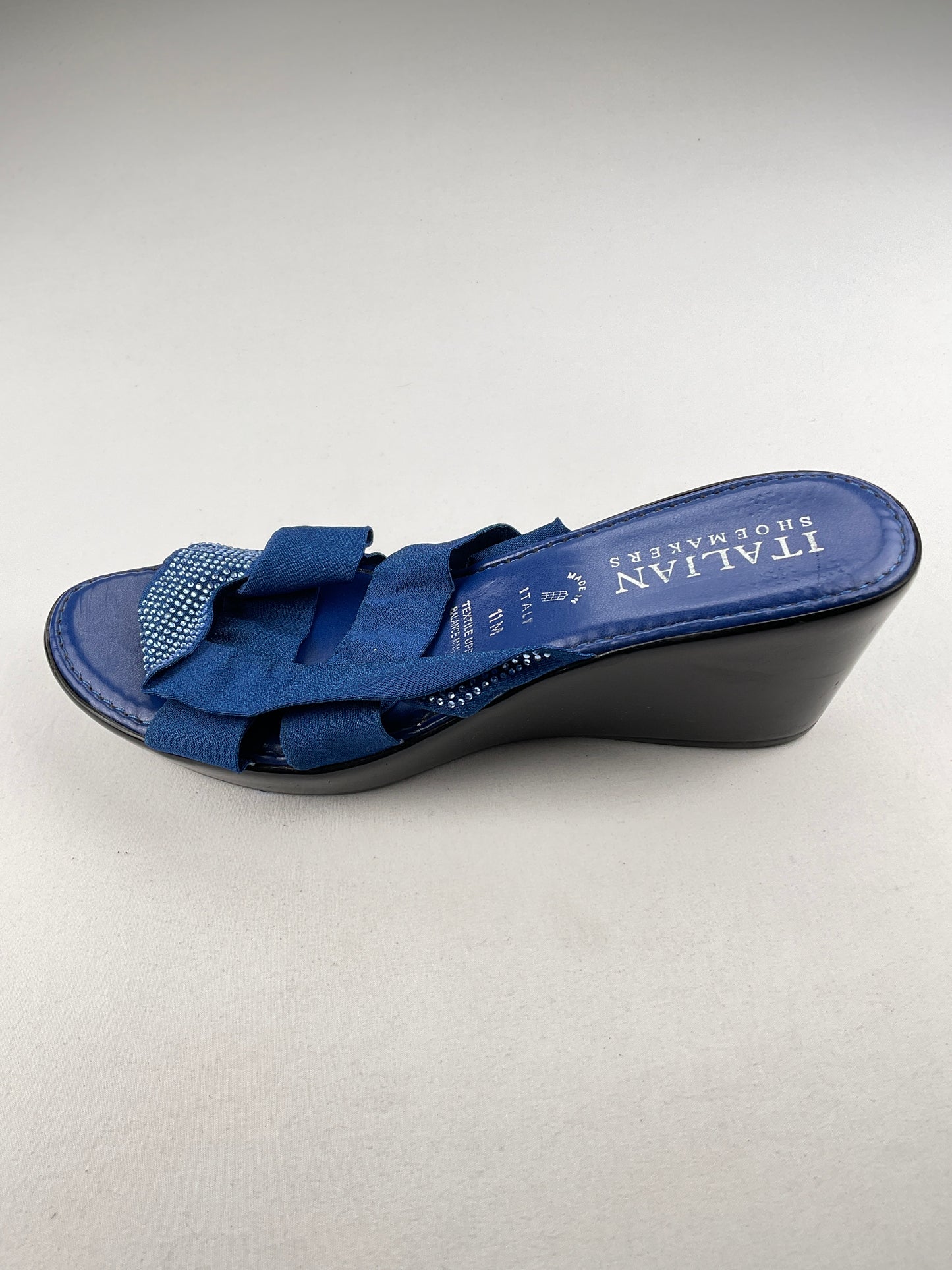 Zapatilla Azul Plataforma Italian