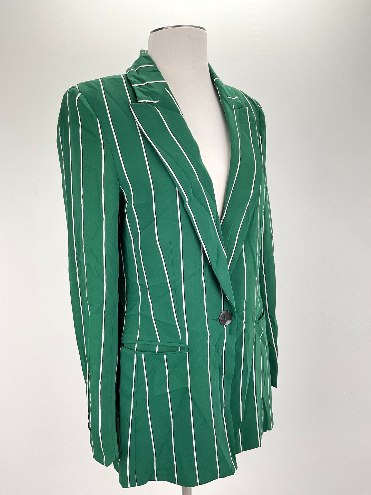 Chaqueta Verde de Rayas HM