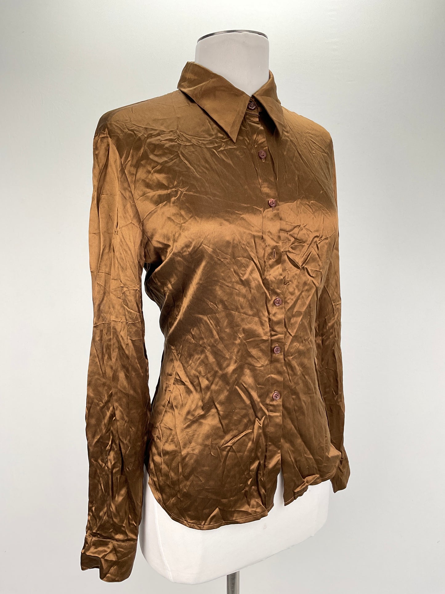 Camisa Marron Casual Corner