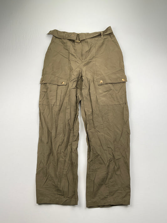 Pantalon de Vestir Verde Zara