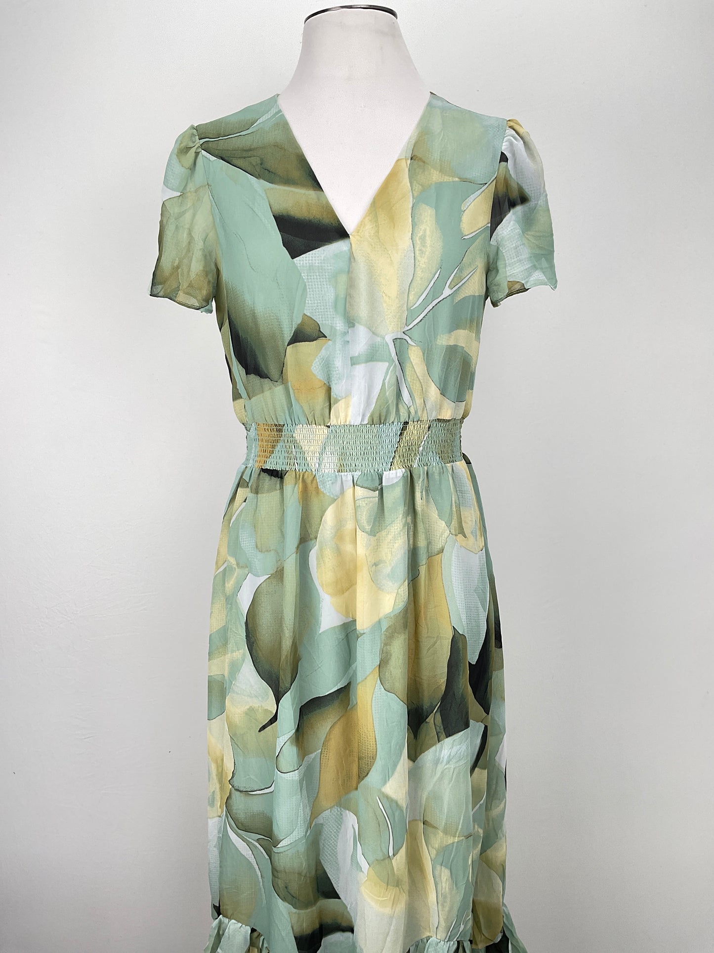 Vestido Verde Floral Variangis