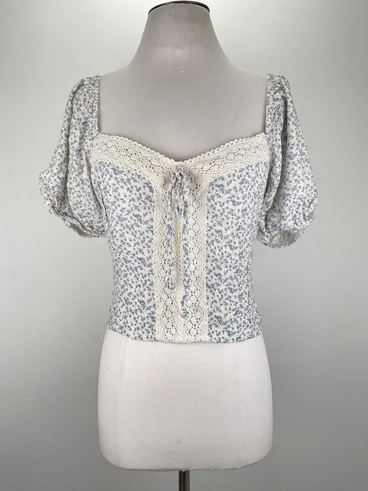 Blusa Azul claro Floral Sienna Sky