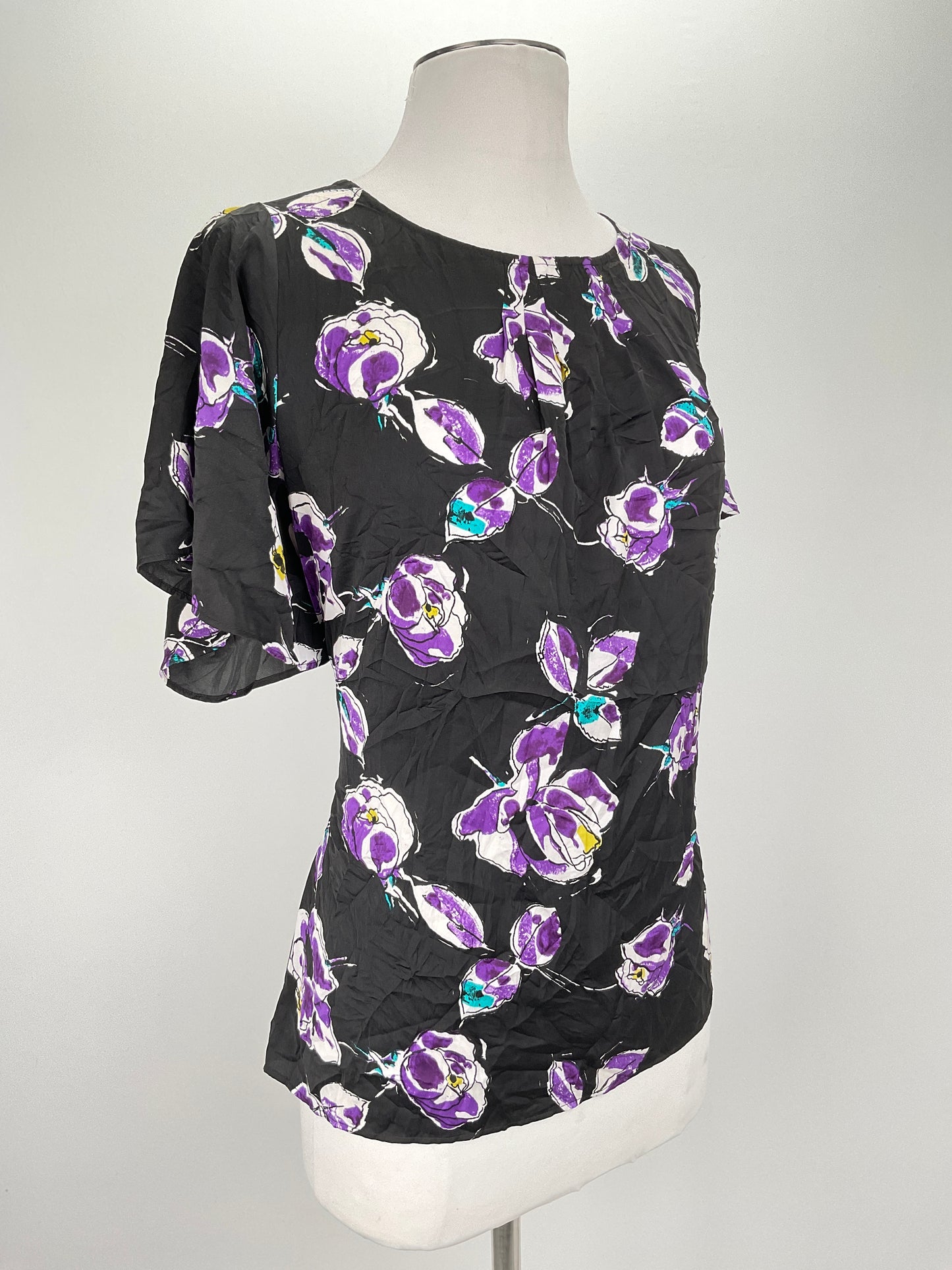 Blusa Negro Floral Loft