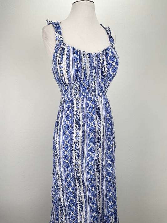 Vestido Azul Floral Derek Heart