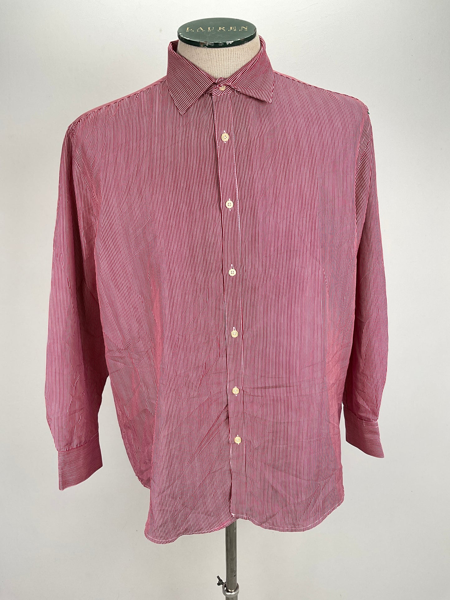 Camisa Rojo vino de Rayas Black Label