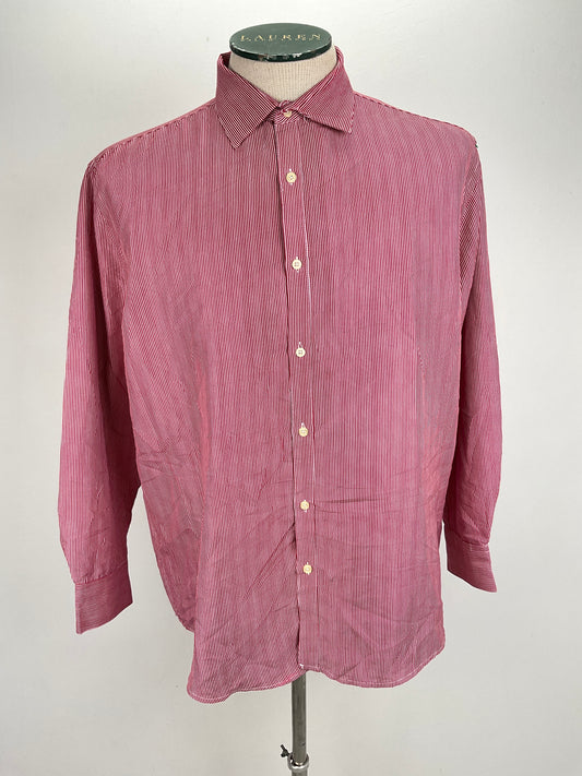 Camisa Rojo vino de Rayas Black Label