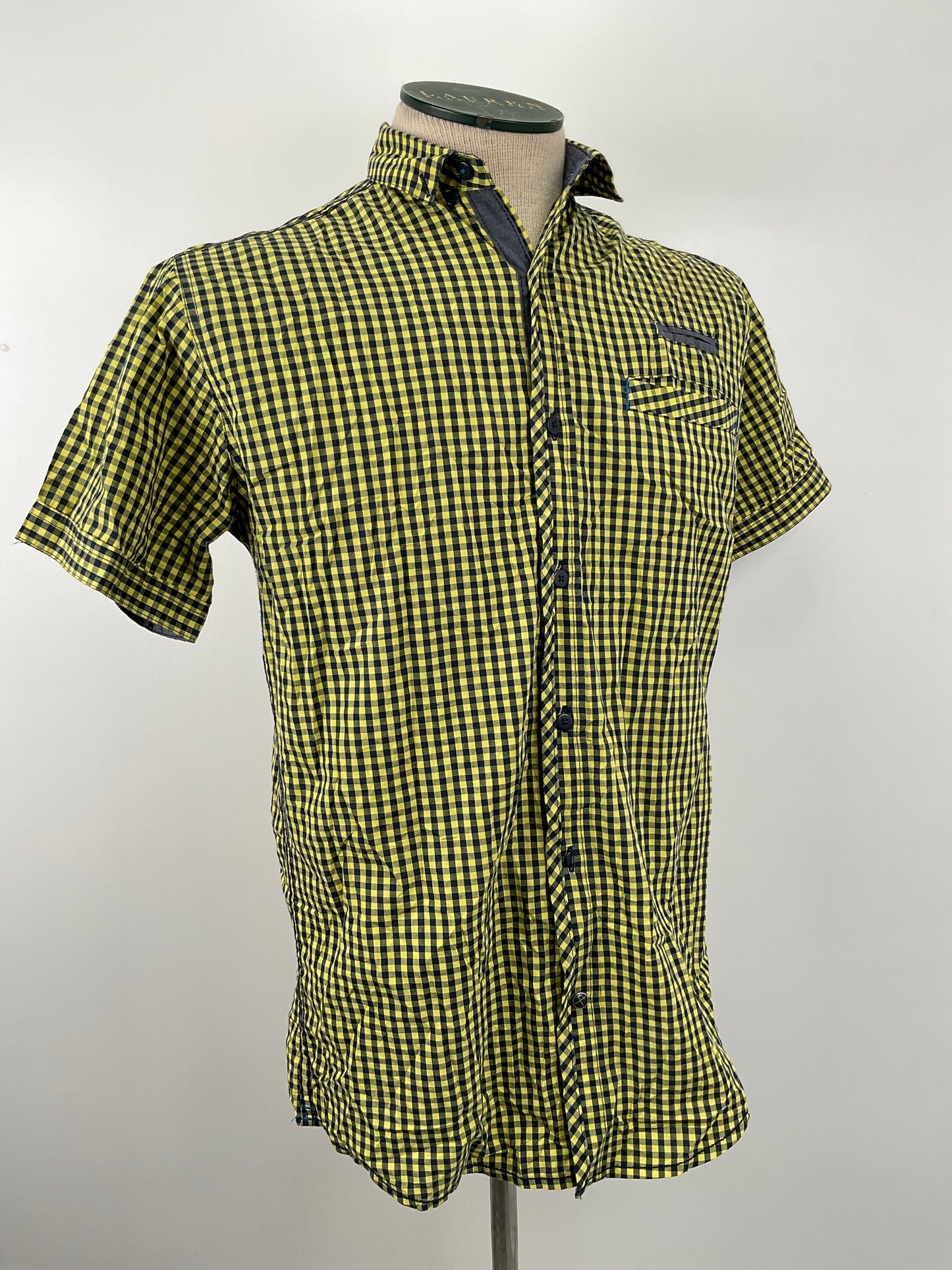 Camisa Amarillo de Cuadro Drill