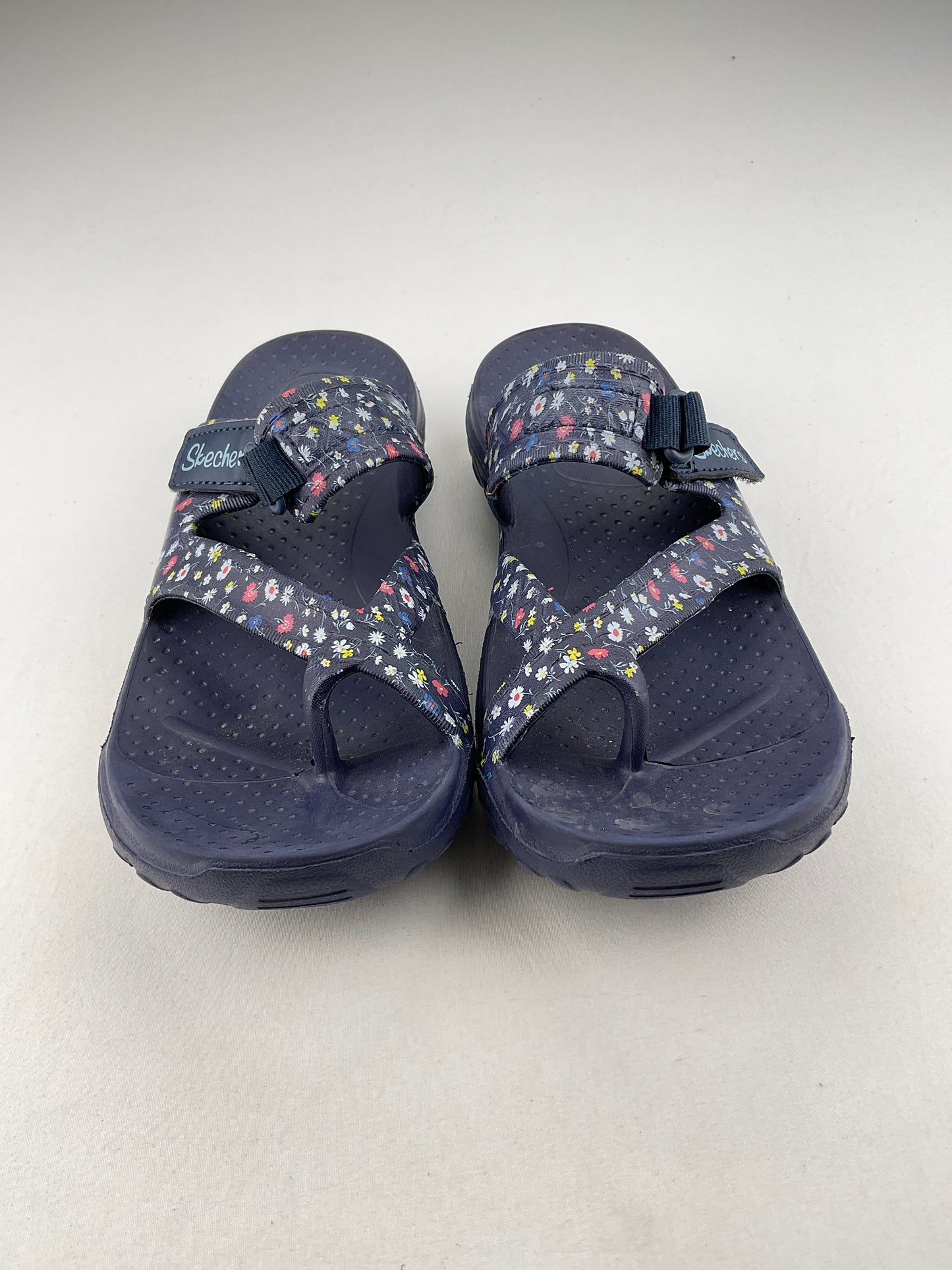 Sandalia Azul marino Floral Skechers