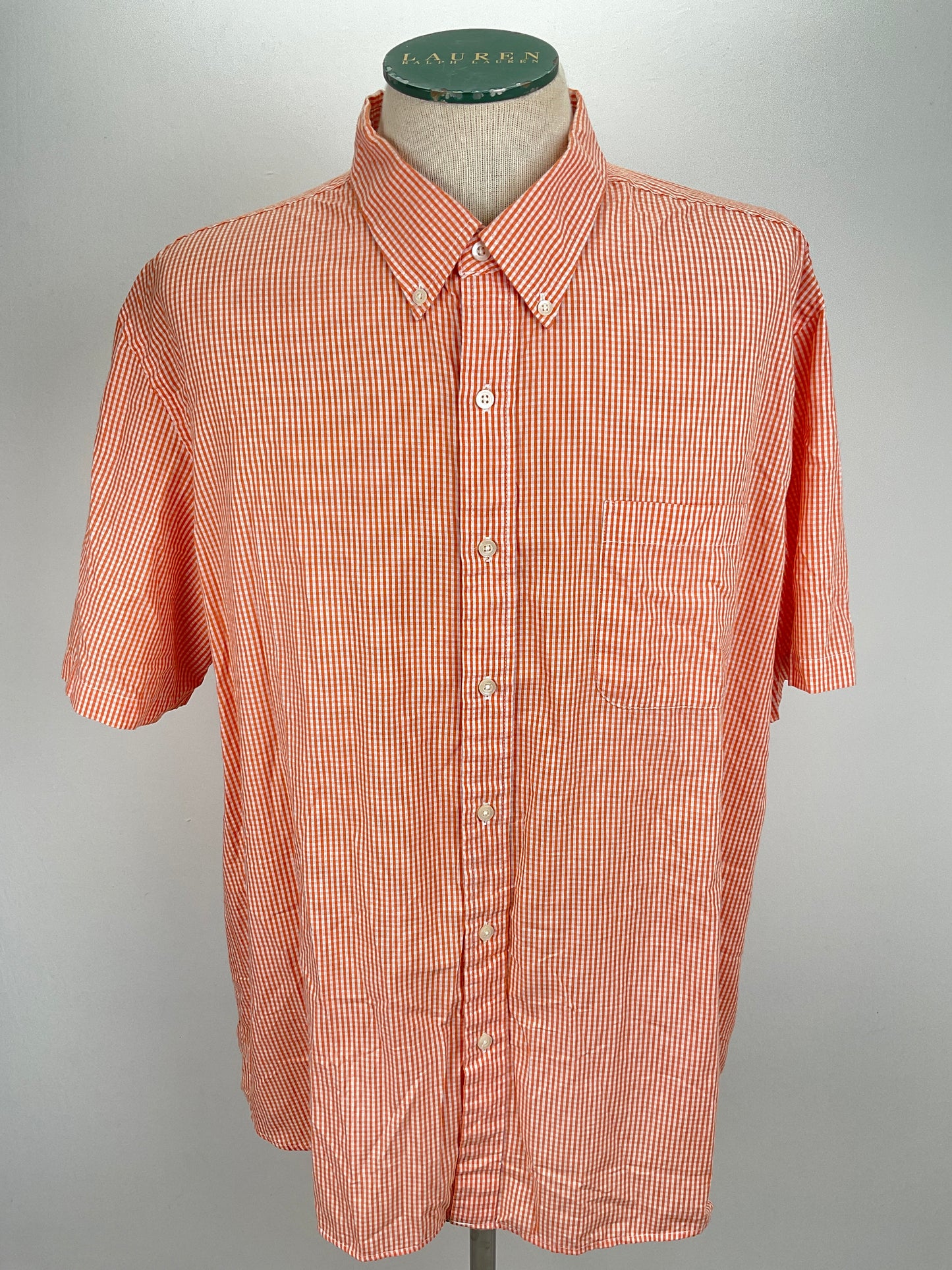 Camisa Naranja de Cuadro Saddlebred