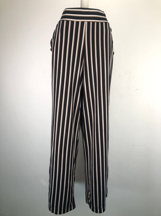 Pantalon palazzo Negro De Rayas Robert Louis