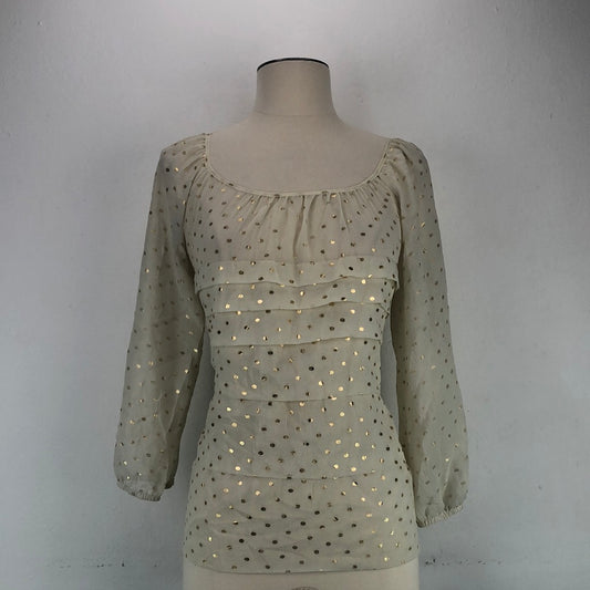 Blusa Crema De Brillo Elementz