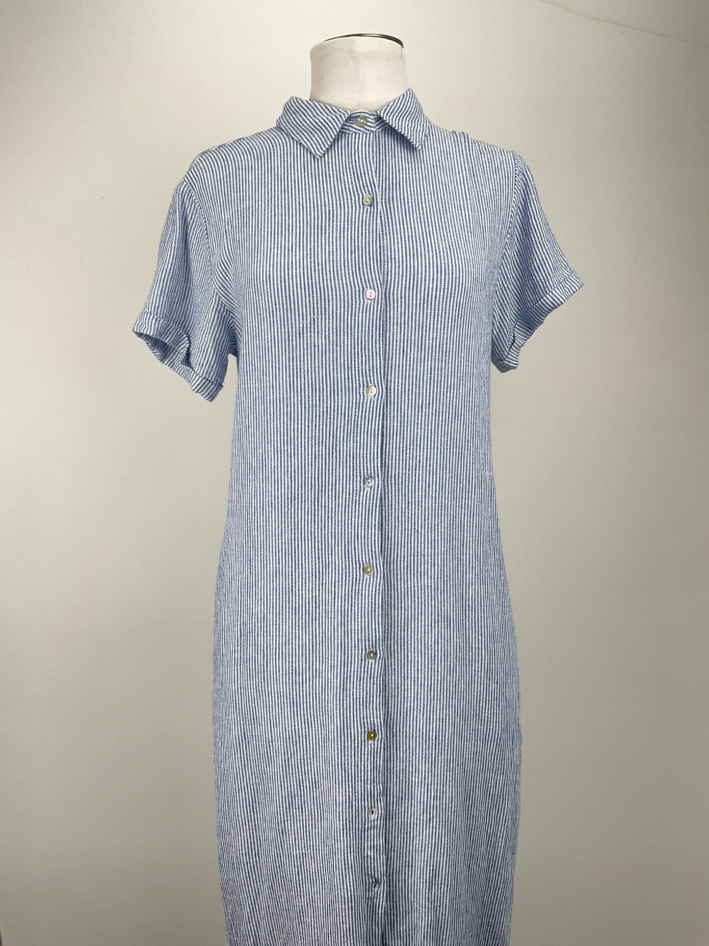 Vestido Azul de Rayas California
