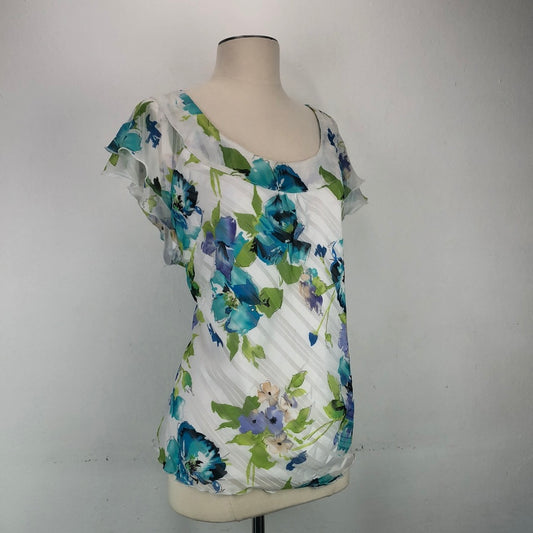 Blusa Blanco De Flores Cato