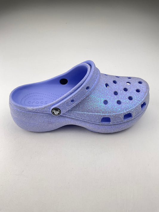 Sandalia Morado de Brillo Crocs