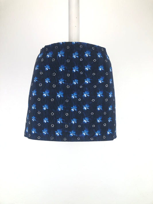 Falda Negro Floral Izod